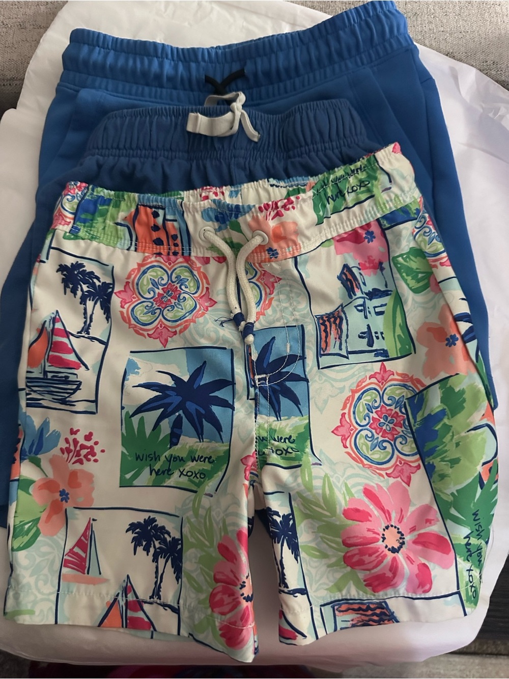 1 Gymboree swim trunks & 2 Cat & Jack Shorts
